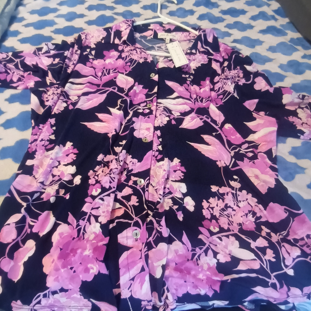 Floral Button-Up Shirt